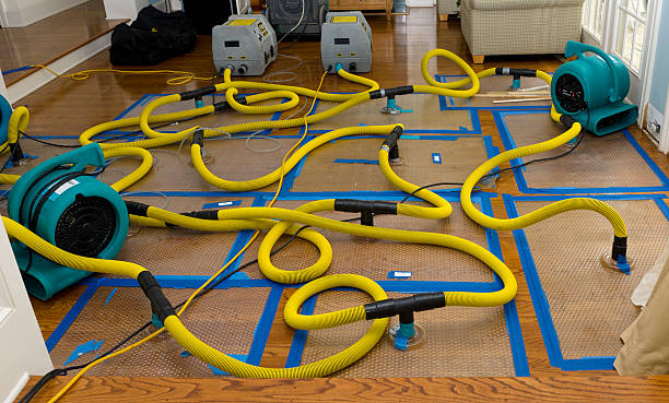 Professional Storm Water Damage Restoration technician working in Berkley, MA